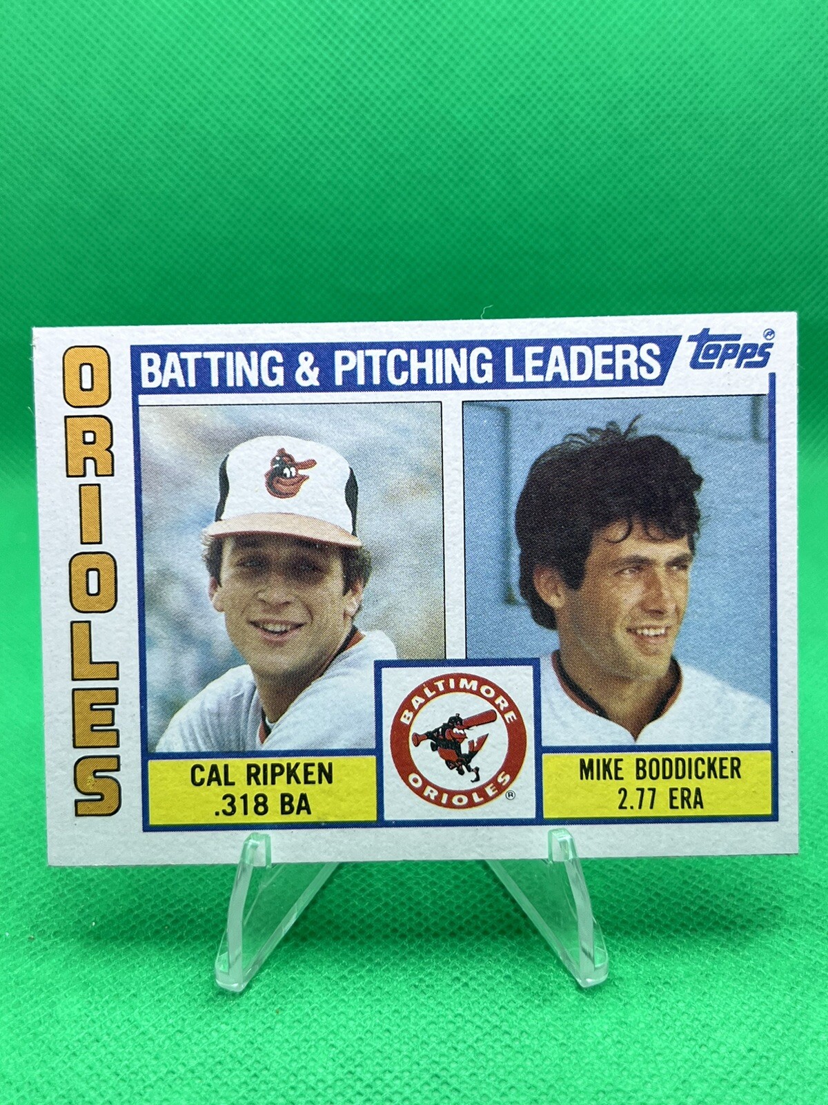 1984 Topps Team Checklist Nestle Cal Ripken Jr Mike Boddicker #426 HOF