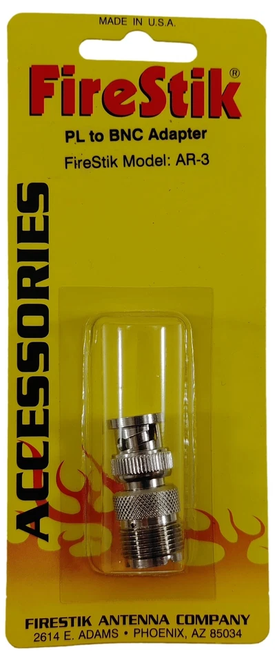 Firestik AR-3 SO-239 PL TO BNC CB Radio Antenna Coax Cable Adapter - Image 2 of 4