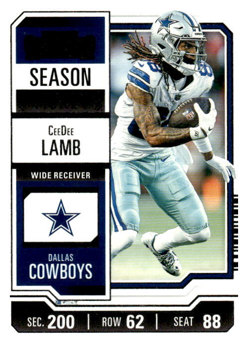 2023 Panini Contenders #27 CeeDee Lamb Season Ticket Retail