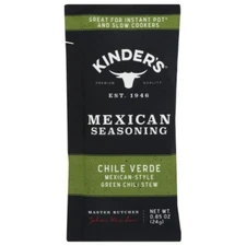 KINDERS: Seasoning Chile Verde, 0.85 OZ bb 2-17-25