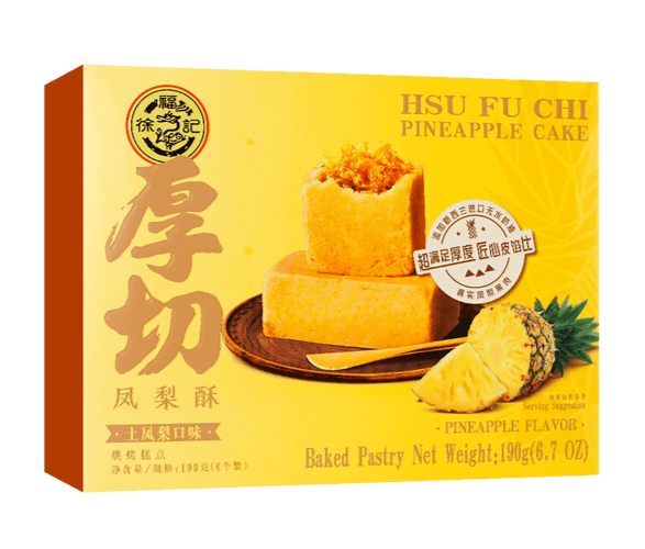 【レア商品】QUAY FOOD INSPIRED BY NATURE Taiwanese Thick Cut Pineapple Cake, Quality Ingredients, 6