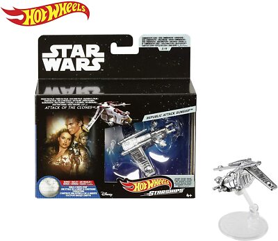 Star Wars Hot Wheels Starships Commemorative Series 2/9 REPUBLIC ATTACK GUNSHIP
