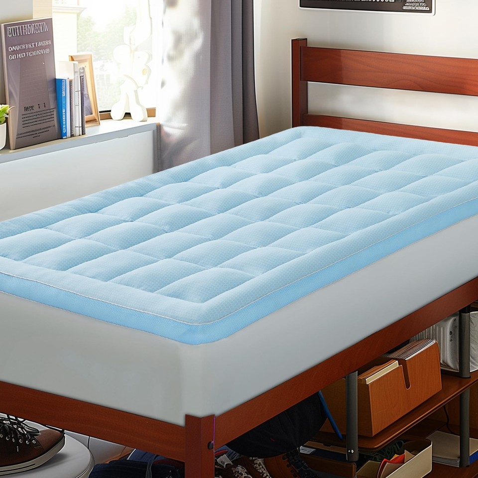 BEDELITE Mattress Topper Twin Size Extra Soft Jacquard Cooling Mattress