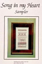 VTG "SONG IN MY HEART" Sampler by Diane K. Tolle DKT Original Cross Stitch Chart