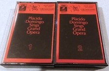 RARE VINTAGE PLACIDO DOMINGO SINGS GRAND OPERA 2 CASSETTE TAPES 1986 EMI ANGEL