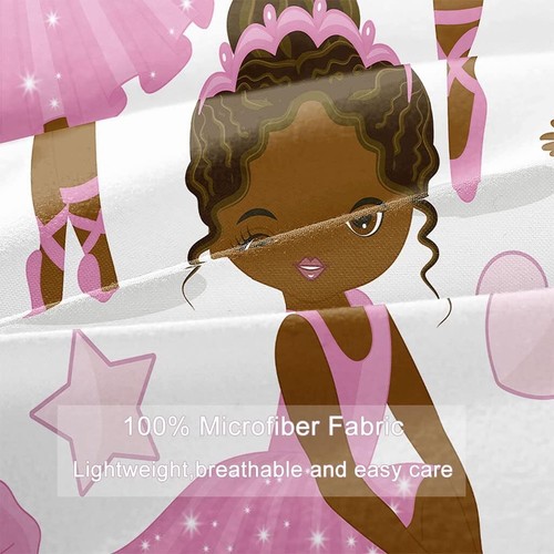 Black Girl Magic Comforter Set Full Size Pink Princess Full, White Brown - Picture 5 of 7