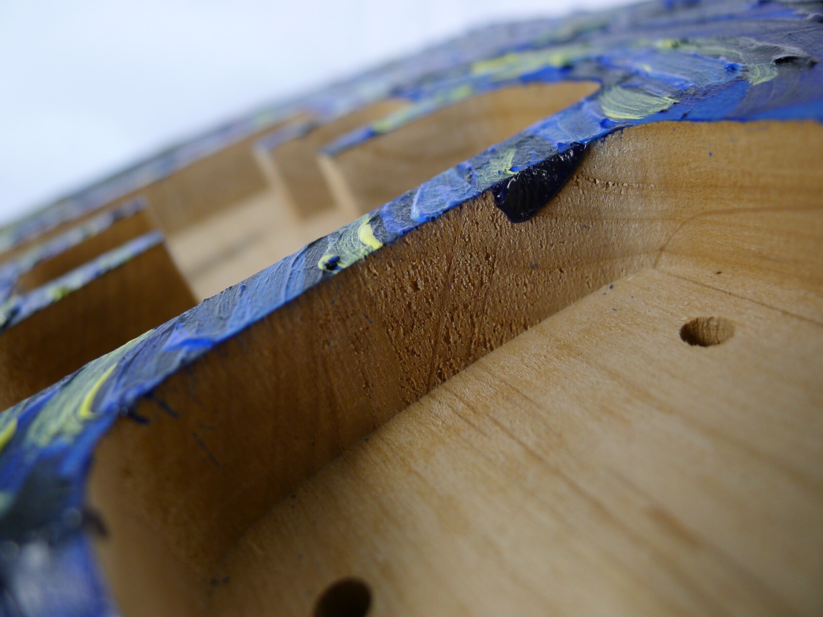 Strat Body 2pcs North American Alder HSS Hand Acrylic Oil Painting ≦3.52Ibs