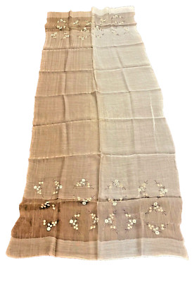 Scarf Shawl Chinese Mulberry Wool in Aoshi Bag w/ Original Price Tag Floral