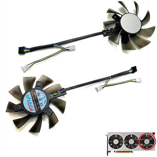 Grafikkarte Lüfter FD8015H12S für Sapphire/ASUS/XFX/Dylan/MSI AMD Radeon VII - Afbeelding 9 van 10