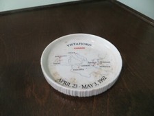 VISTAFJORD CUNARD 1992 VENICE ISLANDS CRUISE SHIP LINE ROUTE TIP TRAY DISH