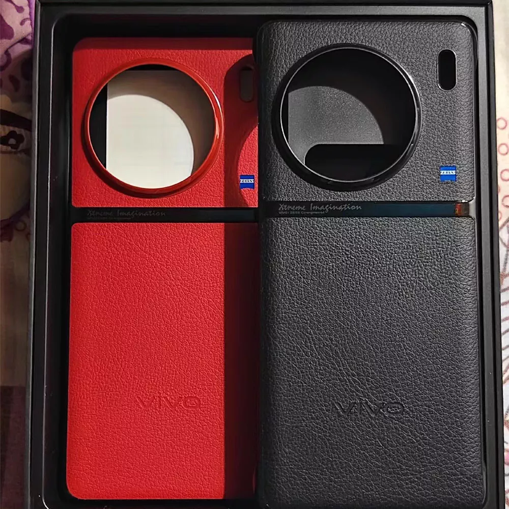 100 Original Vivo X90 Pro Plus PU Leather PC Ultra Thin
