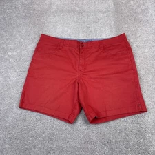 Toad and Co Shorts Mens 38 Red Mission Ridge Stretch Chino Hiking Climbing