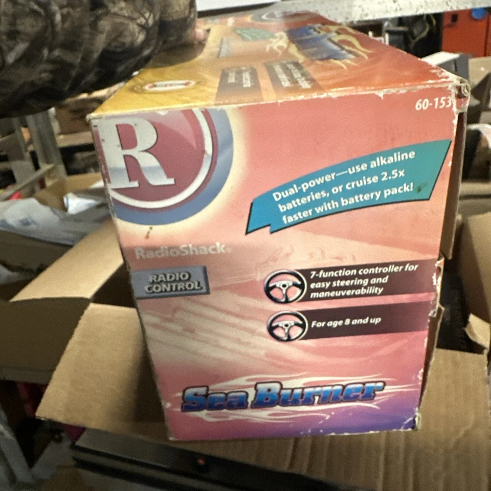 Vintage Radio Shack Radioshack RC Radio Control Sea Burner Boat NEW in BOX - Image 4 of 4