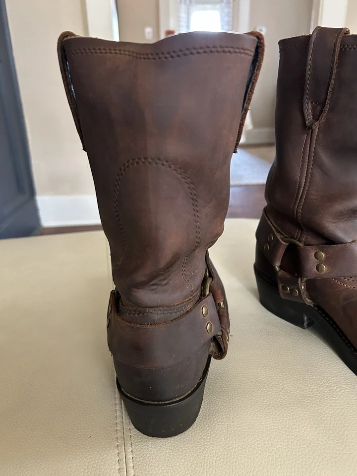 Dingo Molly Puntera Cuadrada Motocicleta Mujer Marrón Botas Informales DI7374-200 Foto 4 de 4