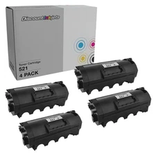 4PK 52D1000 for Lexmark 521 BLACK Toner Cartridge MS811dtn MS810 MS810D MS810DTN