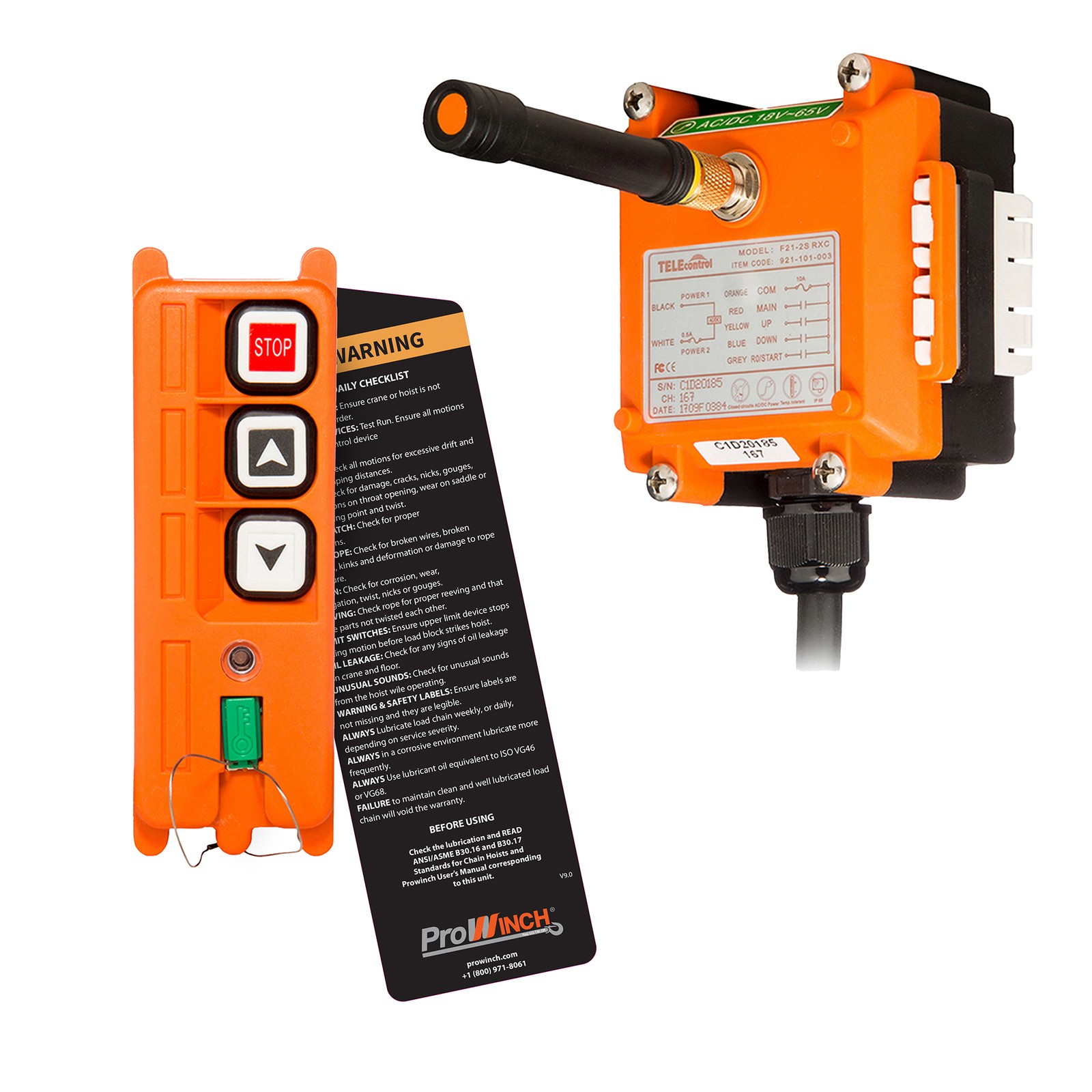 Prowinch 2 Channel Wireless Remote Control Multi voltage 18~65V AC/DC