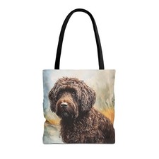 Barbet Polyester Tote Bag - Artistic Elegance for Everyday Adventures