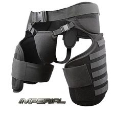 Imperial™ Thigh/Groin Protector w/ Molle System - Black - Medium/Large