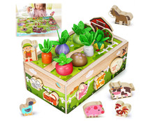 Montessori Wooden Sensory Toddler Toys: Toy for 1 Year Old Boys Girls Birthda...