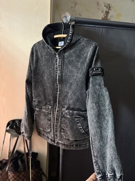 Men CP Company Denim Jacket Light Blue 40