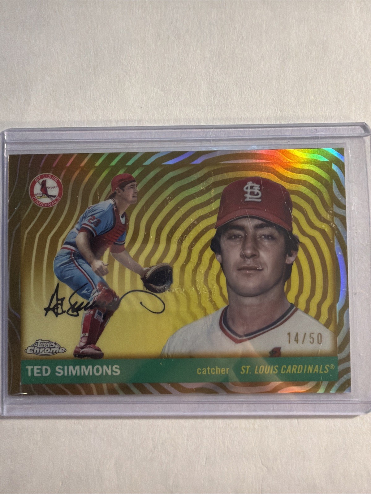 2025 Topps Platinum Vibrations /50 Ted Simmons