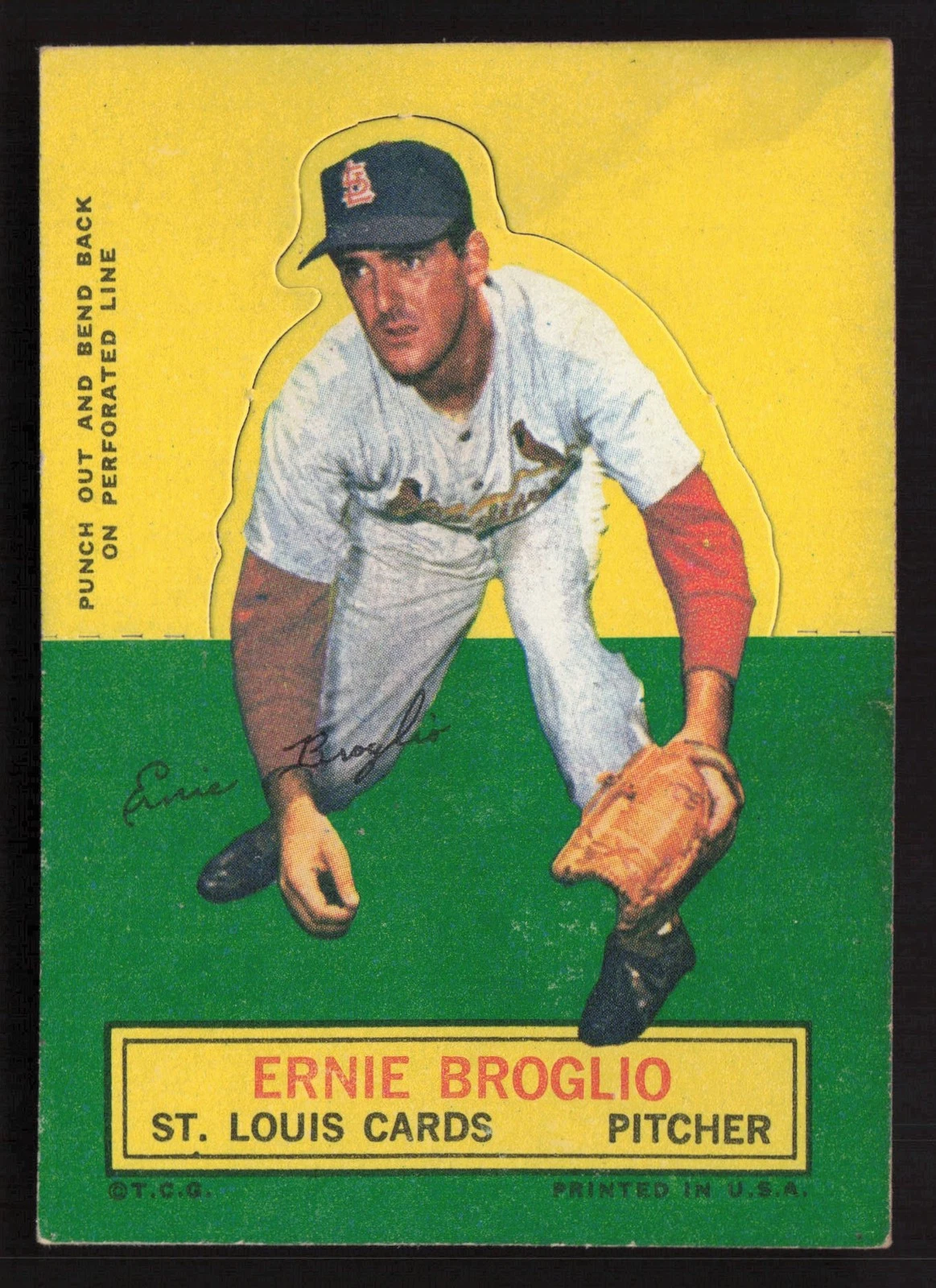 Ernie Broglio 1964 Topps Stand-Ups #NNO St. Louis Cardinals VG SU ST MK