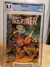 SUB-MARINER # 36 CGC 8.5 OFF-WHITE TO WHITE PAGES -WEDDING OF NAMOR & LADY DORMA