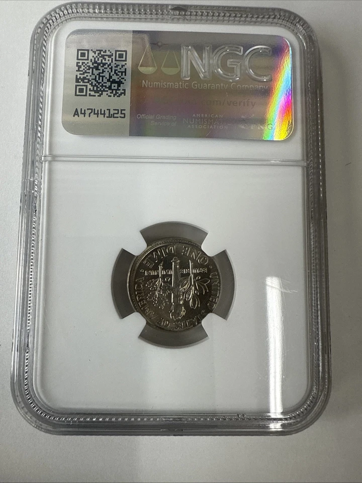 2005-P Broadstruck Mint Error Uncirculated Roosevelt Dime NGC "NE Error Coll." - Image 4 of 4