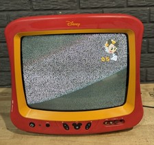Disney Mickey Mouse Color DT1350-C CRT TV 13" - No Ears - Powers On