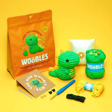 The Woobles Beginner Crochet Kit Fred the Dinosaur