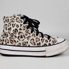 Converse All Star Chuck Taylors 671604F Cheetah Print High top Size 2