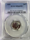 1959-P Roosevelt Dime PCGS MS66 FB Nice Eye Appeal Nice Strike