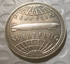 German coin ZEPPELIN  token restrike 35mm