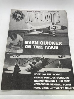 IPMS Update Magazine March-April 1986 Vol 21 No 5 Modeling SkyRay Tamiya