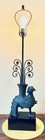 VINTAGE MCM WILLIAM "BILLY" HAINES POMPEIAN BRONZE PATINA CAST METAL  TABLE LAMP — photo 2