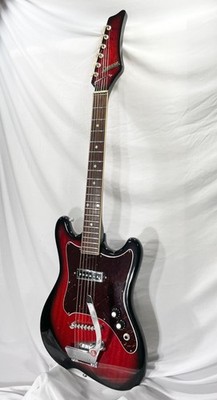 RARE Vintage 1965 Teisco Decca DMI-501, Cherryburst, Roller Bridge