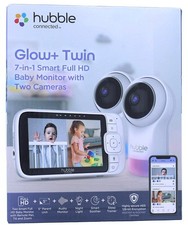 Hubble Connected Glow Twin 7-in-1 Full HD Baby Monitor with 2 Cameras