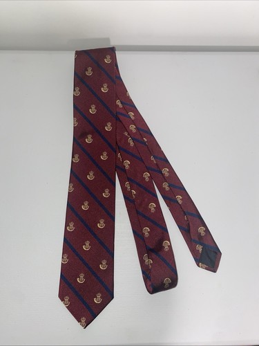 NWT Brooks Brothers 346 100% Silk Crest Logo Neck Tie Red Striped 58”x3”