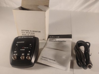 Emerson EAN3000 TV Antenna Eliminator Amplifier Black