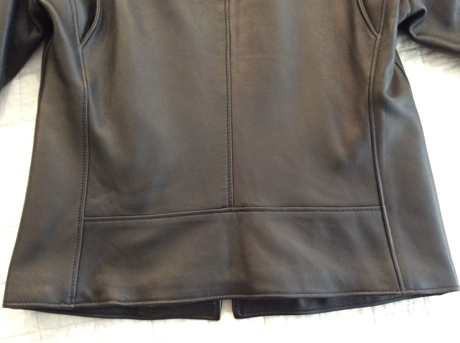New 2026 SCHOTT NYC Delivery Black Lambskin leather jacket Men's Size L - product detail image 10