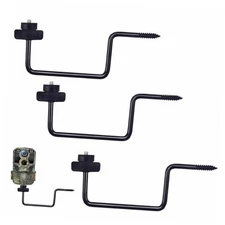 Trail Camera Mount with 360-Degree Camera Head,Hunting Trail Camera 3pcs Black