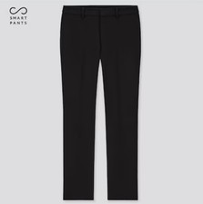 Womens UNIQLO HEATTECH Smart 2-Way Slim Pants, Black, XS, 26x28, Free Shipping