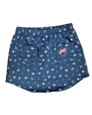 GIRLS JUMPING BEANS 6 CHAMBRAY BLUE MINNIE MOUSE DISNEY EMBROIDERED POCKET SKORT