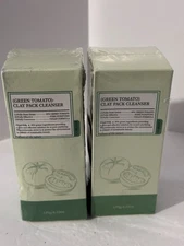 GREEN TOMATO - CLAY MASK CLEANSER EXP 12/27 NIB PORE PURIFYING 2- BOXES
