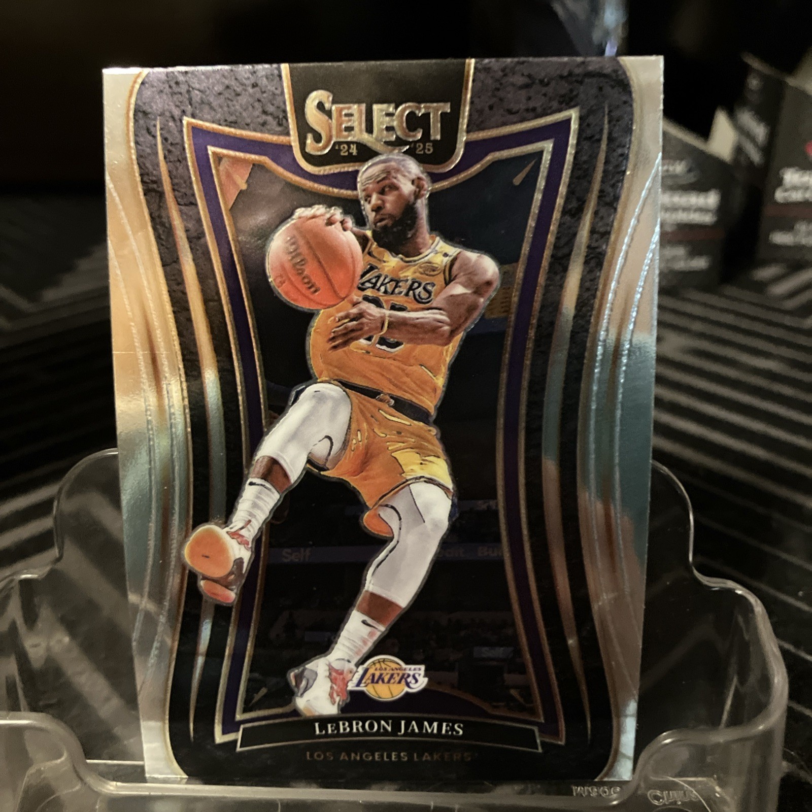 2024-25 Panini Select NBA No. 310 LeBron James Mezzanine Level Silver Prizm