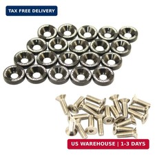 20 Pcs Black CNC Billet Aluminum Fender Washer Engine Bay Dress Up Kit