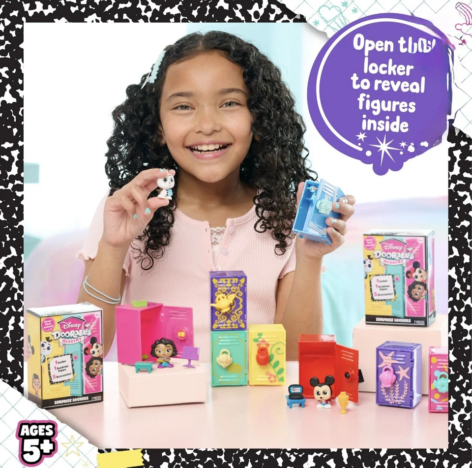 Armarios Disney Doorables Academy~JUEGO COMPLETO de 15 personajes~NUEVO~ADORABLE! Foto 2 de 4
