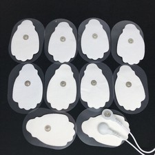 24PCS Large Snap On Replacement Electrode Pads For TENS Unit  Pulse Massager