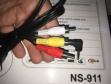 Audio Video Input Plug Cable AV IN for NS-911 9"digital multimedia portable tv
