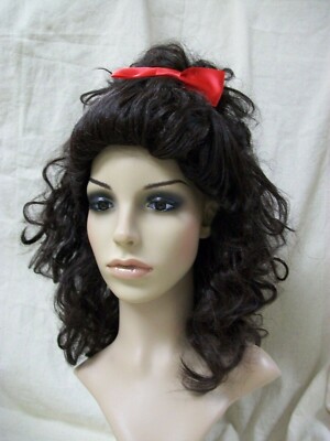 Dark Brown Sweet Farm Girl Wig Dorothy Debutante Southern Belle Country Gal  Lass